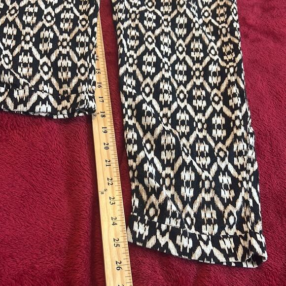NWT Old Navy Linen Blend Patterned Pull on Pants M Pockets - Picture 9 of 9